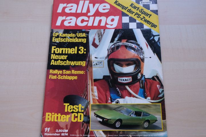 Deckblatt Rallye Racing (11/1974)